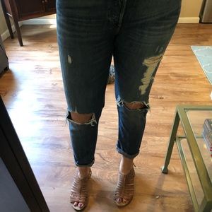 Gap Distressed Relaxed Boyfriend Jeans